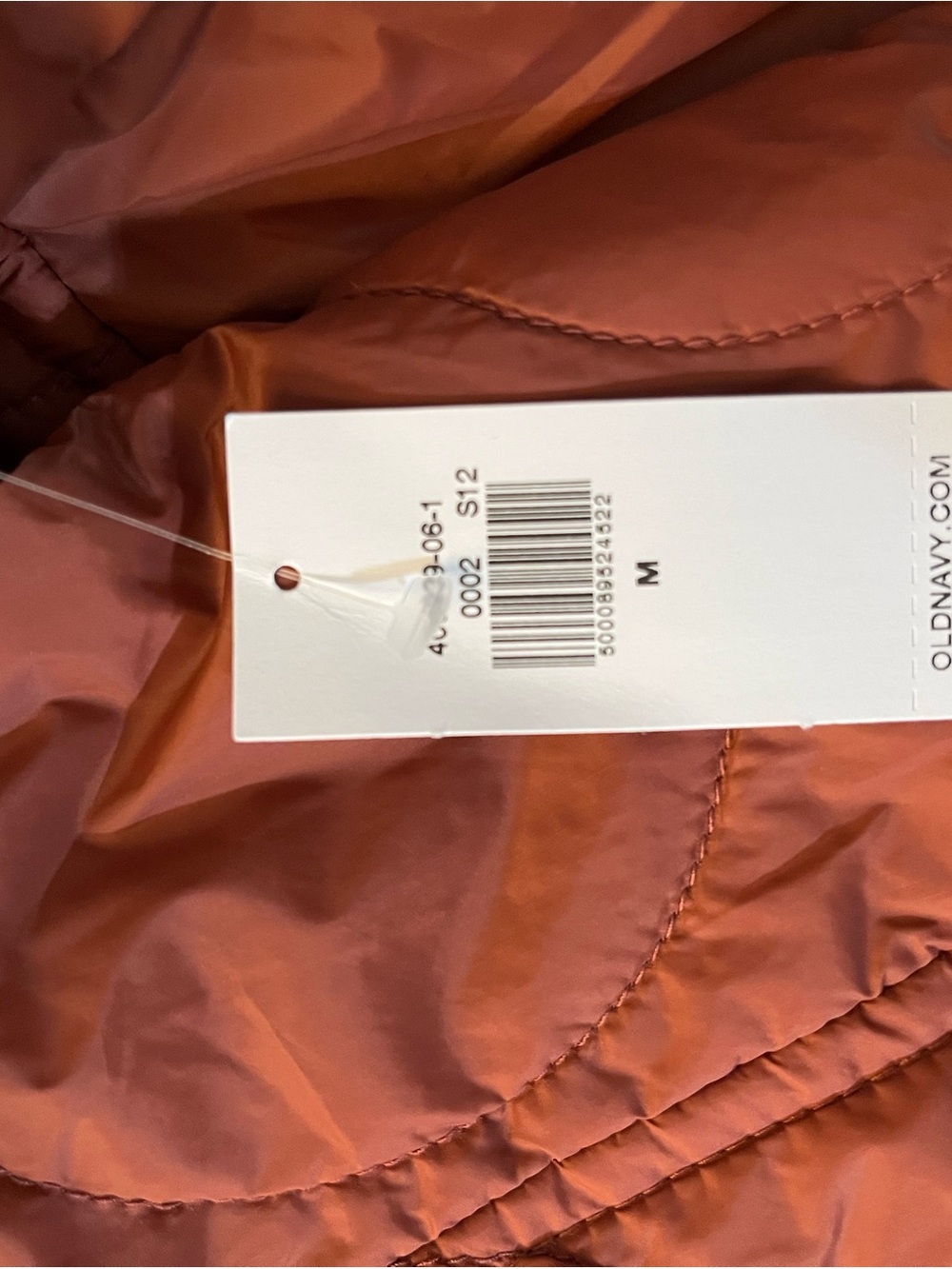 NWT Old Navy Women's Quilted Puffer Jacket in Rust - Picture 5 of 7
